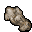 rough clay statue